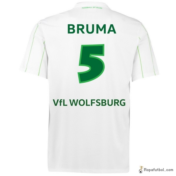 Camiseta VfL Wolfsburgo Replica Segunda Ropa Bruma 2016/17 Blanco